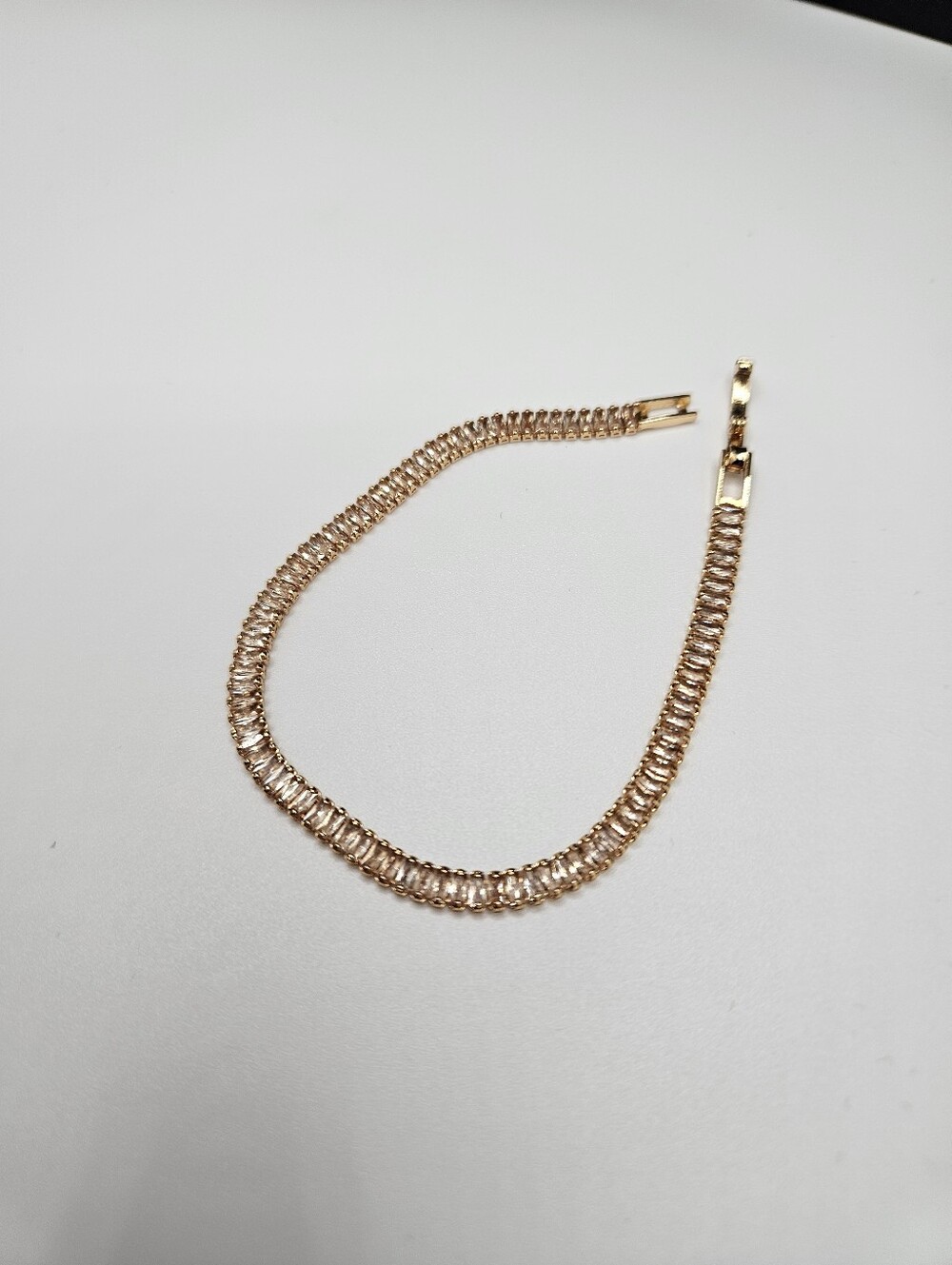 Rose Gold Tennis Bracelet - Sparkling Chain